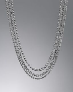 Multi Row Chain Necklace, 18