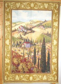 New Wall Tapestry Tuscan Hillside 50x70 Huge Villa
