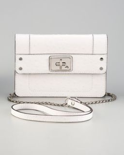 Milly Ostrich Embossed Mini Mina Bag   