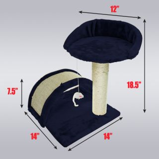 Top Bed Perch 1 Scratching post 1 Scratching bridge 1 Hanging Toy