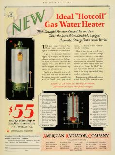  American Radiator Co Gas Water Heater Hotcoil Heating Home Improvement