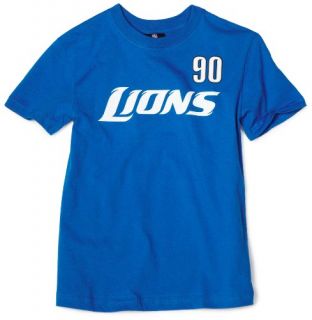  Lions Ndamukong Suh 8 20 Name & Number Tee Shirt Boys Clothing