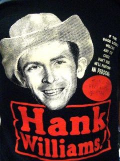 Hank Williams T Shirt Country Hillbilly Rockabilly CD