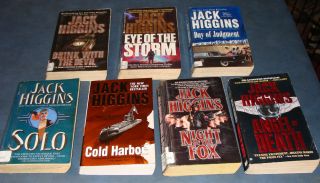 Lot of 7 Military Thrillers by Jack Higgins Superb Author
