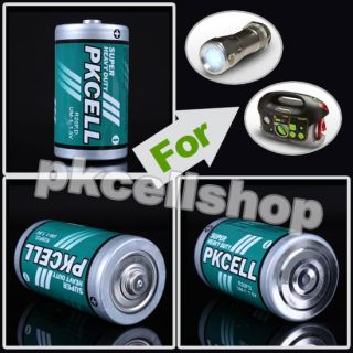 4PC /2Blisters PKCELL D Size R20P 1.5v Super Heavy Duty Battery For
