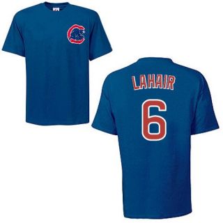  Lahair Chicago Cubs Name and Number Blue T Shirt by Majestic Clothing
