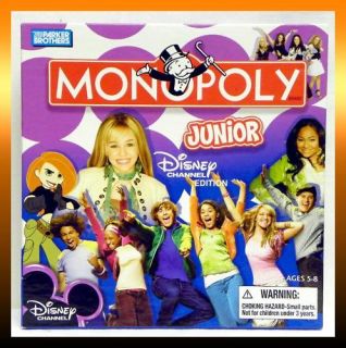 Disney Channel Edition Monopoly Junior Board Game LN