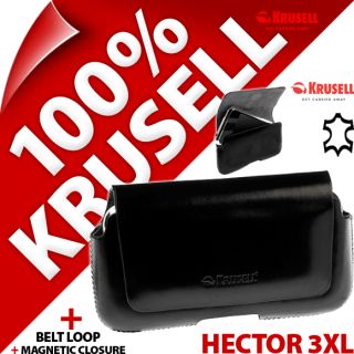 New Krusell Genuine Leather Hector 3XL Pouch Case Cover with Belt Loop