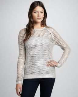Theory Shimmery Knit Sweater   
