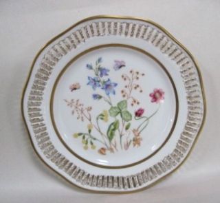 Royal Hanover Reticulated Floral Plate Made in Bavaria Germany