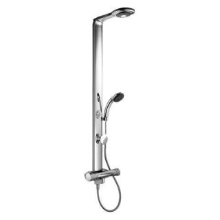HANSA TWISTER RAIN SHOWER TOWER WITH LED CHROMATHERAPY LIGHTING AND