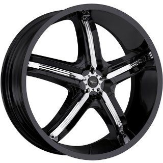 Milanni Bel Air 5 18 Black Wheel / Rim 5x115 with a 18mm Offset and a