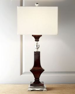H6KX9 John Richard Collection Espresso Leather Table Lamp