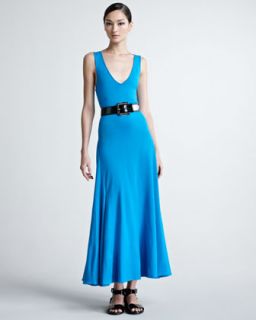 Plunging V Neckline Dress  