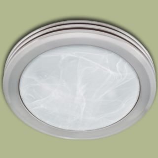 Harbor Breeze Bathroom Fan w Light Nickel HR 80204