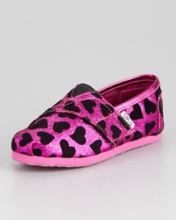 TOMS Pink Glitter Gurley, Youth   