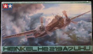 tamiya heinkel he 219a 7 uhu night fighter mint picture