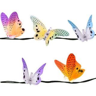 Fiber Optic Light String w 10 Butterflies