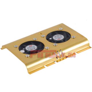 New 3 5 SATA IDE HDD Hard Drive Disk Cooler Cooling Dual Fan P