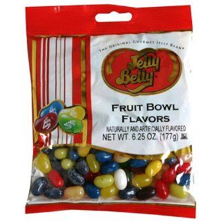 Jelly Belly Gold Stripe Fruit Bowl Flavors, 6.25 Ounce Bags (Pack of 8