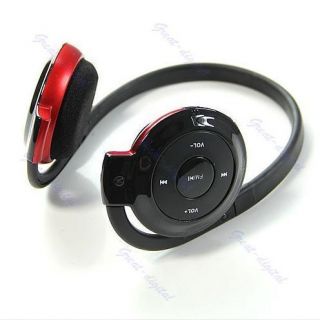  Player Headphone Headset Earphone FM Radio Support TF Card Red