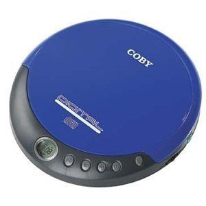  Portable Anti Skip CD Player Blue Personal Stereo Headphone