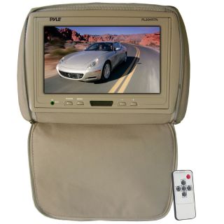  PL90HRTN New Tan Headrest with 9 inch TFT Monitor with Pillow