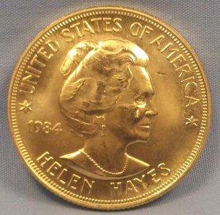 AUTHENTIC 1984 HELEN HAYES ONE OUNCE GOLD COMMEMORATIVE SERIES
