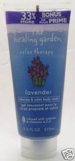 The Healing Garden   RELAX THERAPY Lavender body wash 9.3 oz