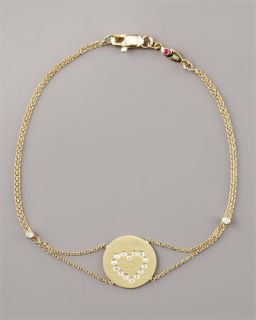 Y0MLR Roberto Coin Exclusive Pave Heart Medallion Bracelet