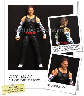 WWE Custom Jeff Hardy Mattel Immortal Elite TNA Charismatic Enigma