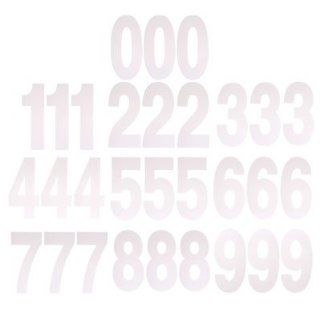 Factory Effex 02 4488 White 8 Standard Number Graphic  