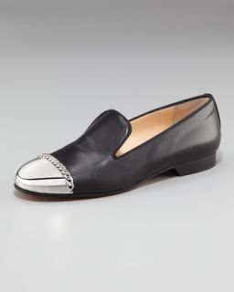 Christian Louboutin Rollergirl Metal Capped Flat Loafer   Neiman