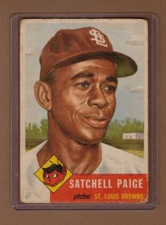 1953 Topps 220 Satchell Paige Browns HOF
