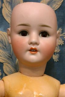 Captivating 28 Large Schoenau Hoffmeister Antique German Doll Frilly