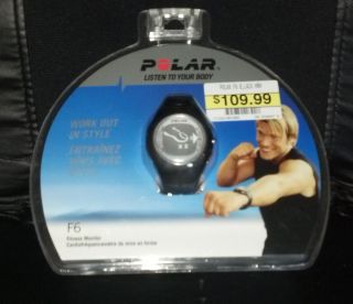 Polar Fitness Heart Rate Monitor Watch Stopwatch Calories Alarm Zone