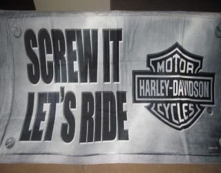 New Screw It Lets Ride Harley Davidson Motorcycle Bath Beach Gift