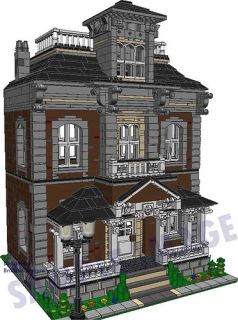 Hilltop Victorian Custom House Instructions CD Lego ®, 10218 10185