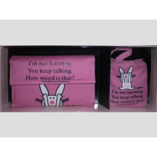 Pink Happy Bunny Wallet & Cell Phone Holder Everything