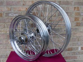 40 Spoke Chrome Wheels Parts for Harley Dyna Softail Std