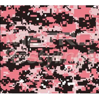 Digital Pink Camouflage Vinyl Wrap Decal Adhesive Backed Sticker Film