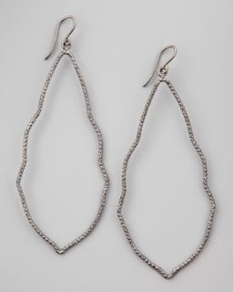 Y1EW5 Dogeared Sparkle Moroccan Earrings, Charcoal