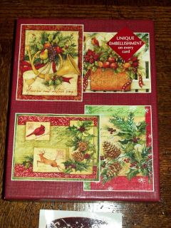  Susan Winget Heart and Home Christmas Cards enV 24 Ct 4 Designs