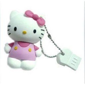 4GB USB Flash Drive 3D Pink Hello Kitty Character Lovely Cute Bling
