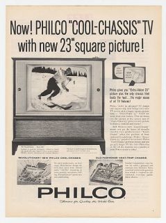 1960 philco cool chassis tv the hollandale print ad