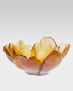 Daum Small Amber Tulip Bowl   