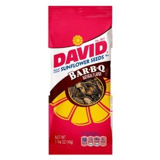 David Sunflower Seeds, Barbecue, 1.625 Ounce Unpriced Tubes (Pack of