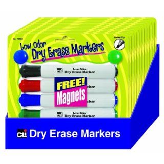 Charles Leonard 4   Barrel Dry Erase Markers, Comes with 2