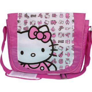 Hello Kitty 20809 15.4 inch Nylon Messenger Bag Pink