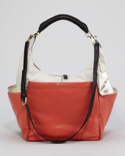 Colorblock Leather Handbag    Colorblock Leather Purse